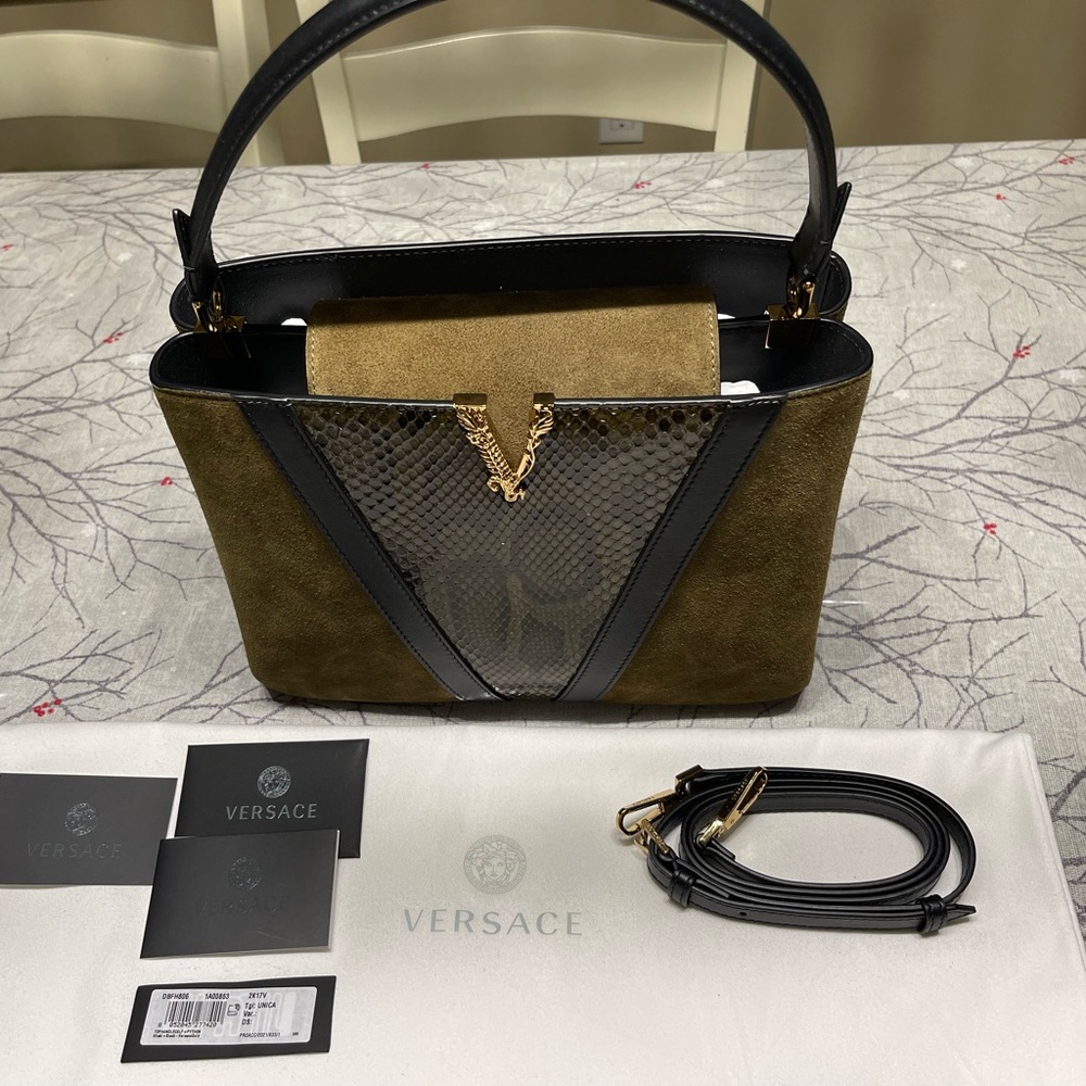 Versace Virtus Python Handbag - Authentic - Picture 6 of 11